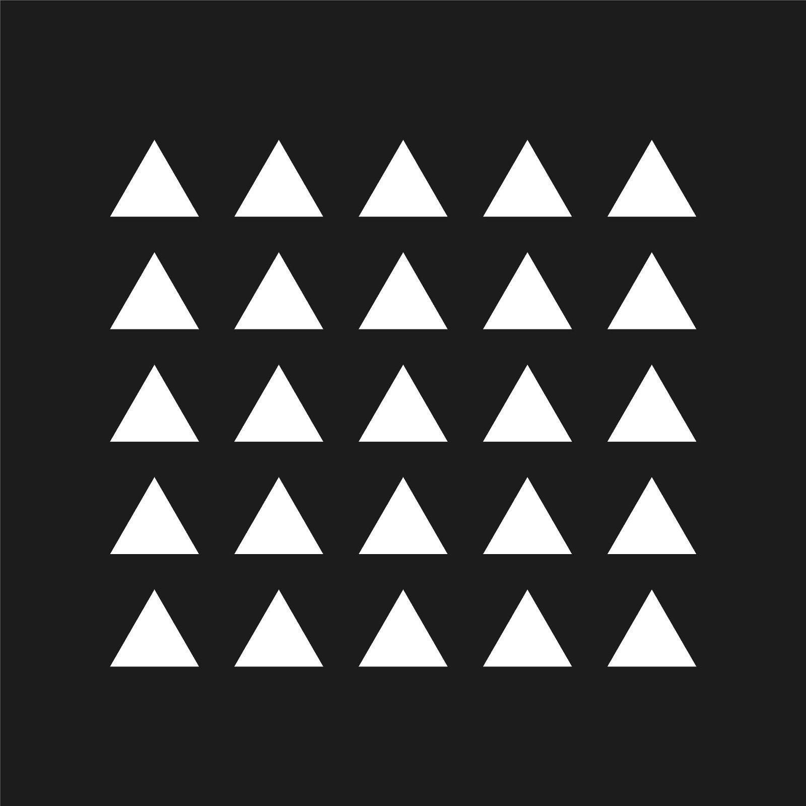 Set of 25 Triangle Shape Vinyl Decal pyramid shape symbol Sticker
