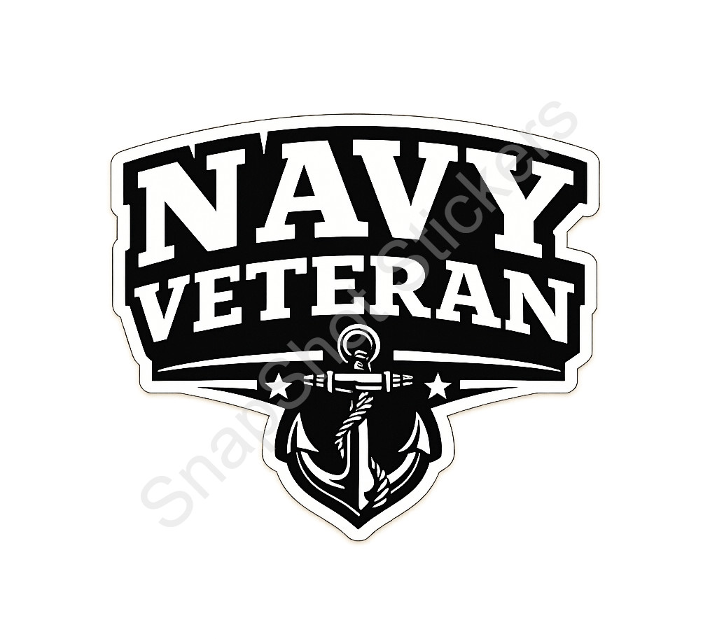 US Navy Veteran Tactical Trident Military Sticker Naval Special Warfare Decal 06