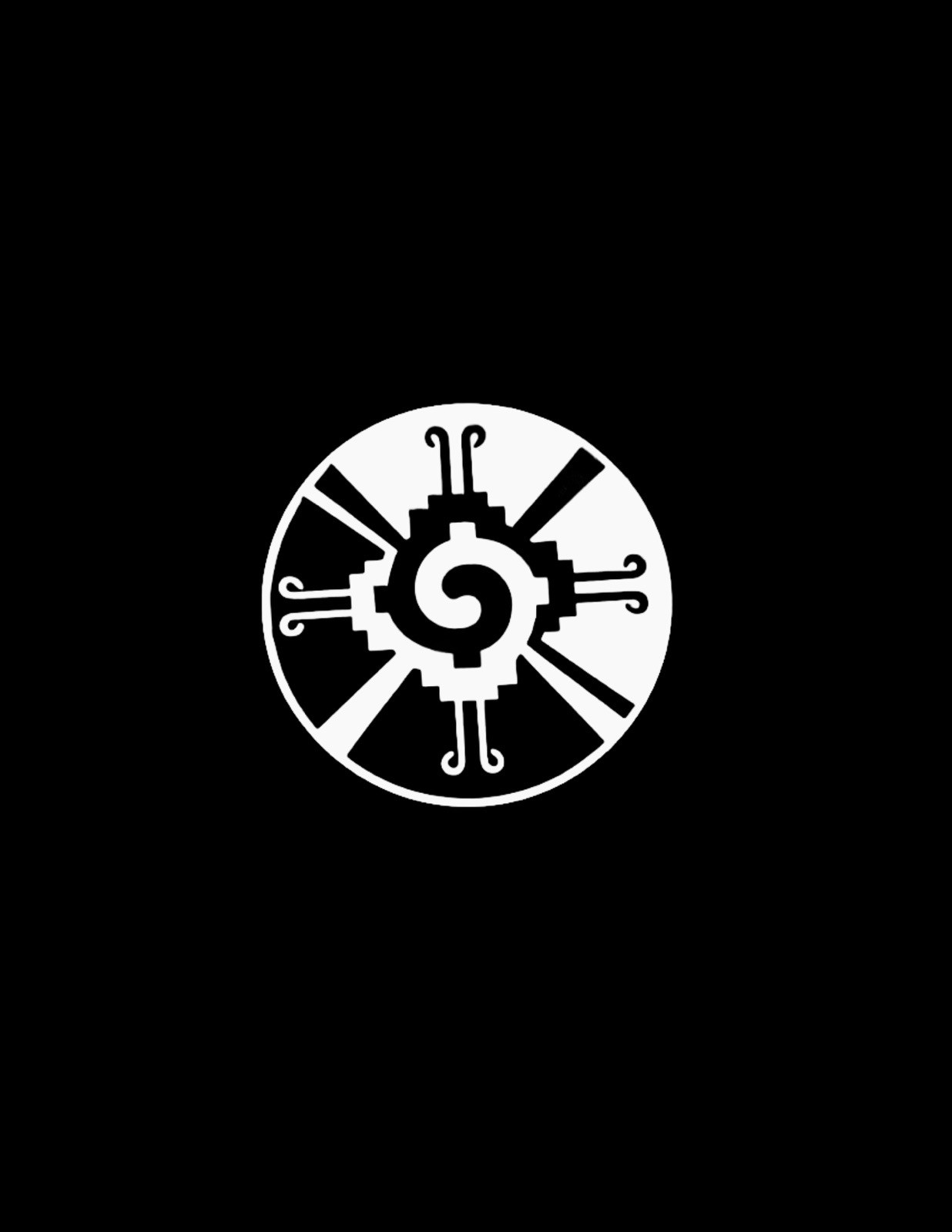 Hunab Ku Sticker, Decal Permanent Vinyl, Mexico, Mayan, Guitar , Desk, laptop