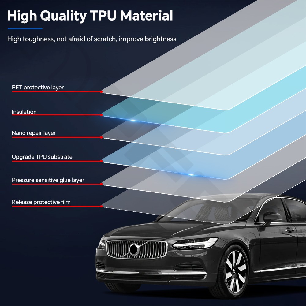 Volvo S90 2017-2024 PreCut PPF Kit Paint Protection Gloss Clear Film