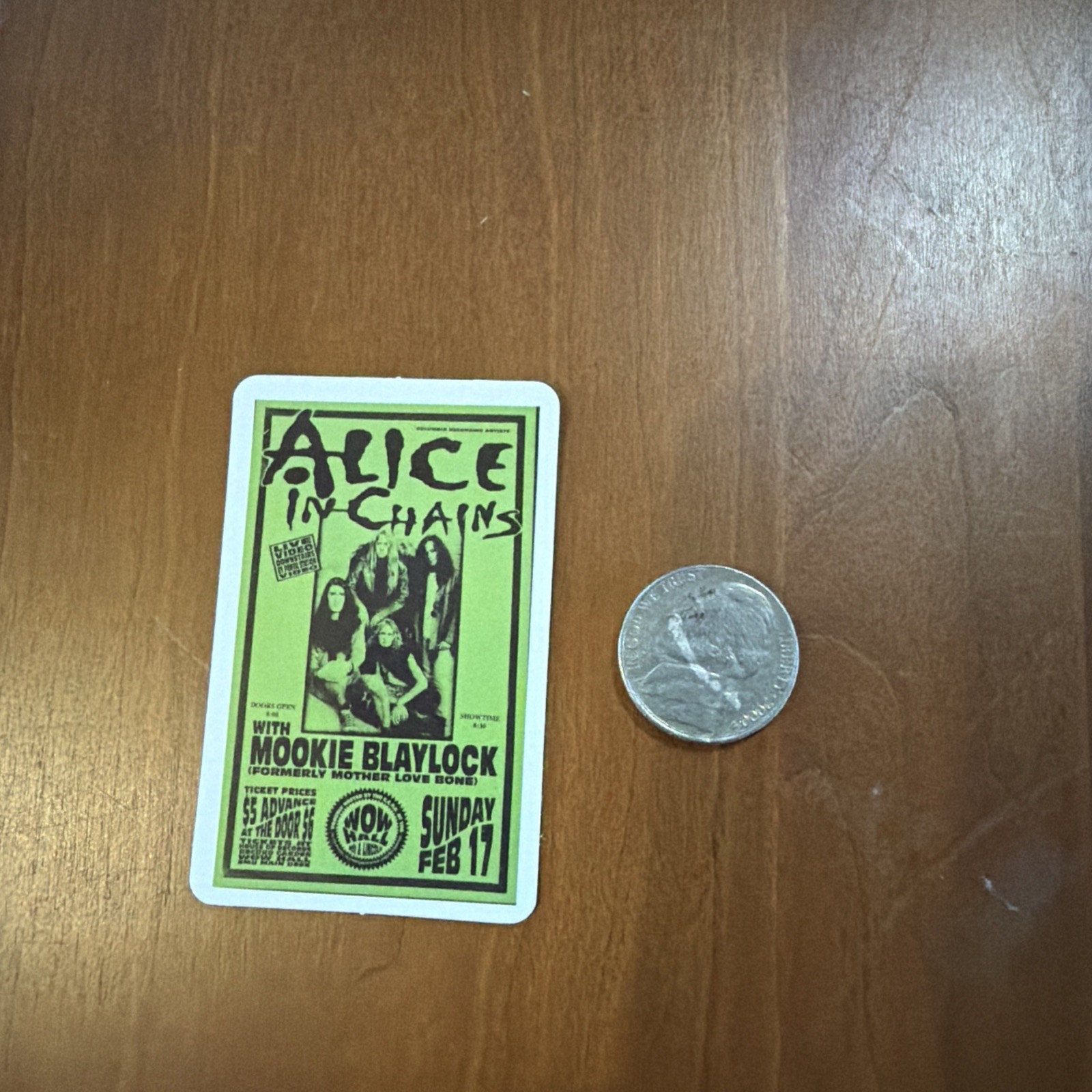 ALICE IN CHAINS 1 1/2" x 2 1/2" Band Logo STICKER