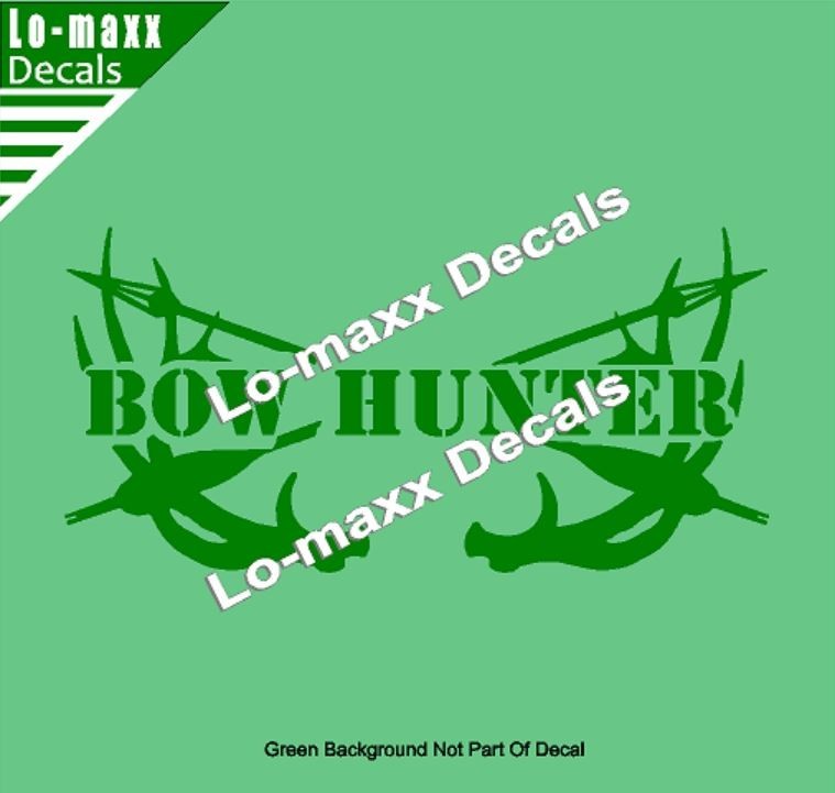 Bow Hunter Die Cut Vinyl Decal – Archery Deer Hunting Truck Car Window SUV