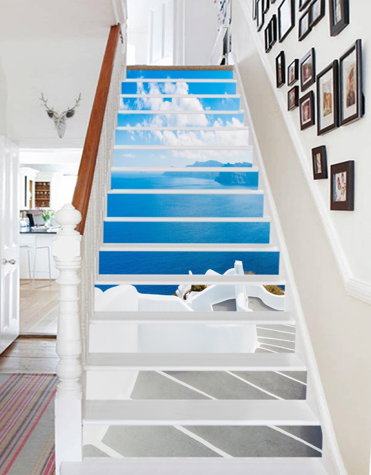 3D Sea View AZ913 Stair Risers Decoration Mural Vinyl Wallpaper Kay