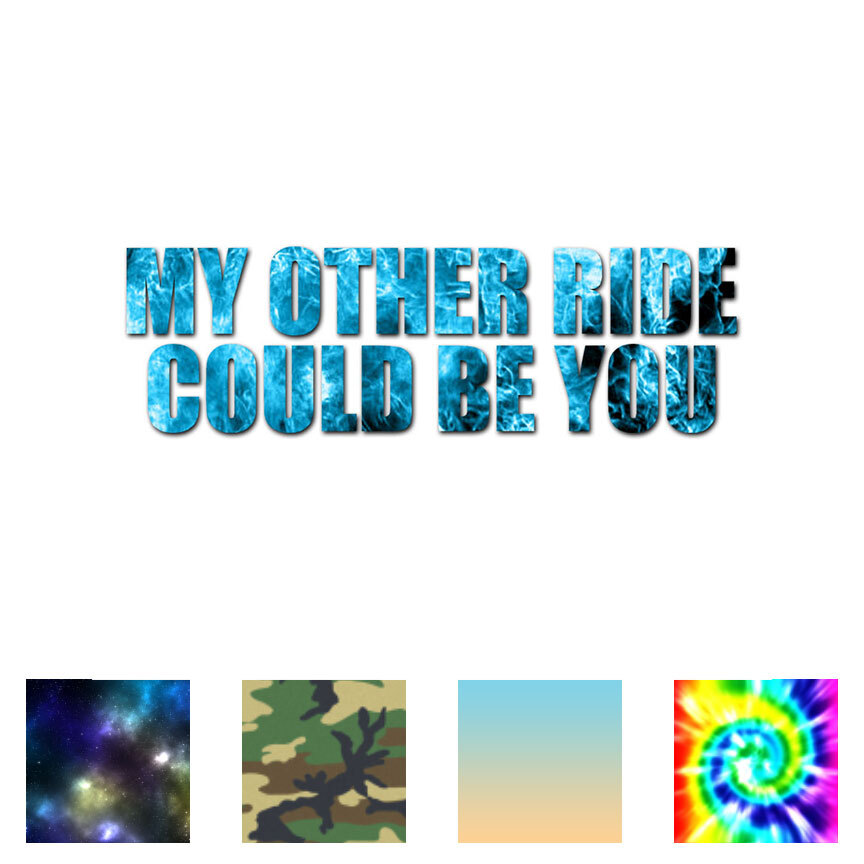 Other Ride Could Be You – Decal Sticker – Multiple Patterns & Sizes – ebn3561