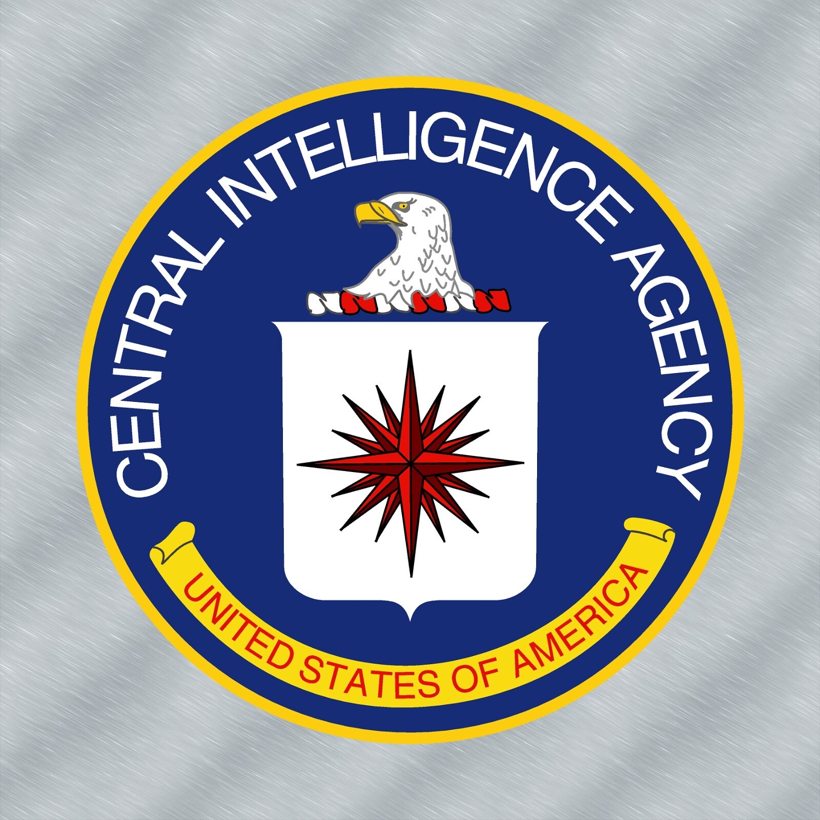 CIA Seal Laminated Sticker Choose from 2", 3", 4", 5" or 6" Sizes for Laptop