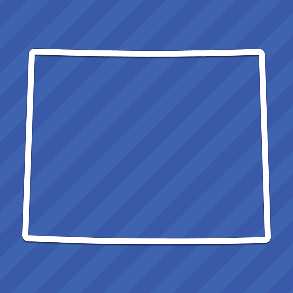 Wyoming WY State Outline Vinyl Decal Sticker