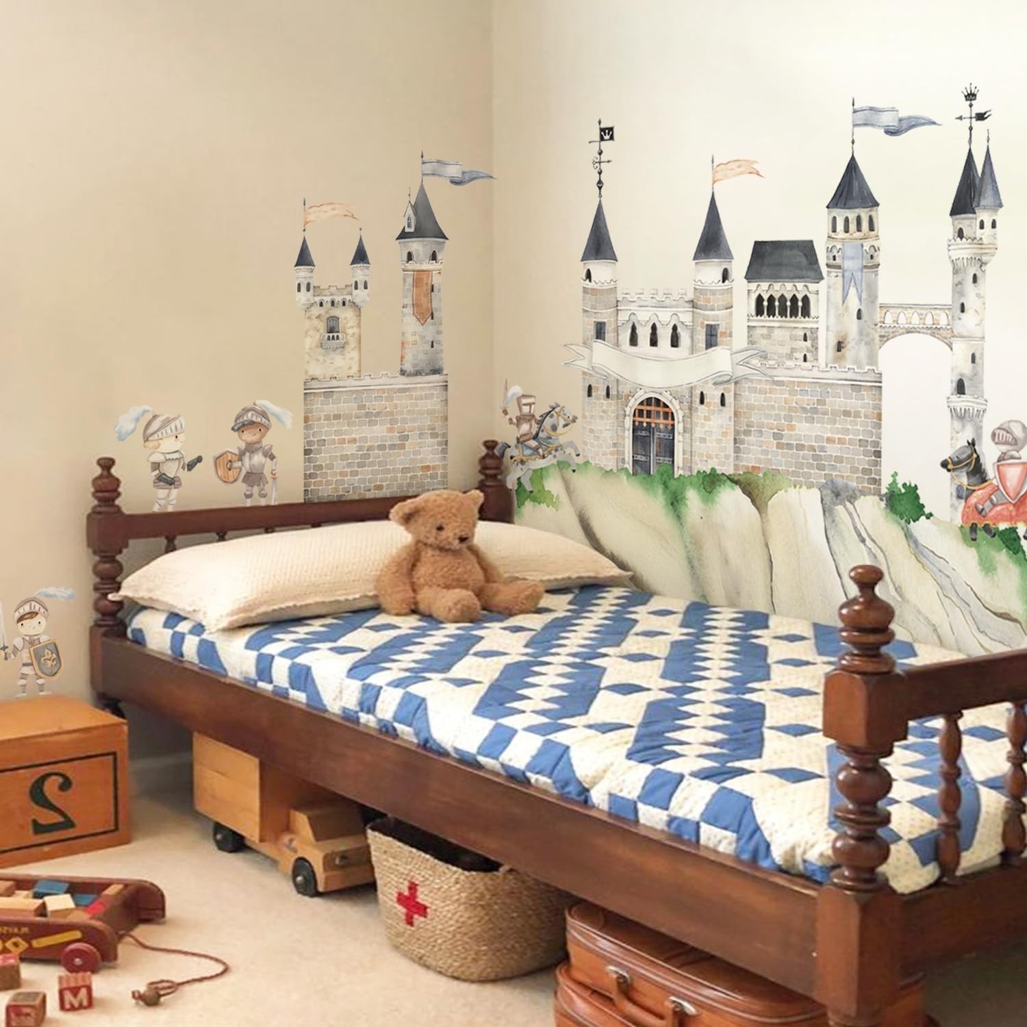 Large Watercolor Wall Sticker for Playroom