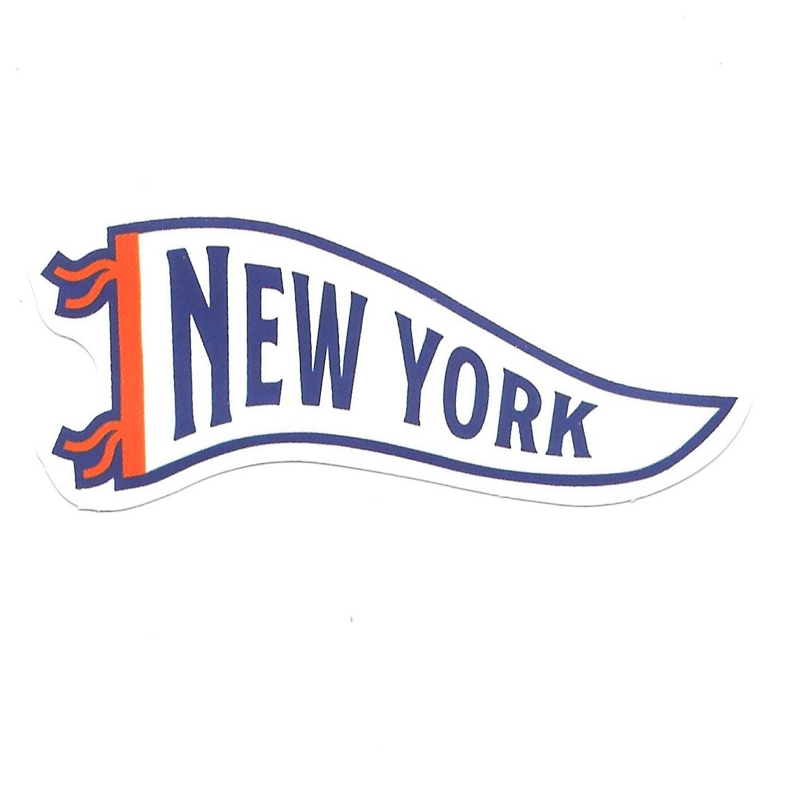 New York Pennant Flag Retro Vinyl Sticker Die Cut Scrapbooking Journal Planner