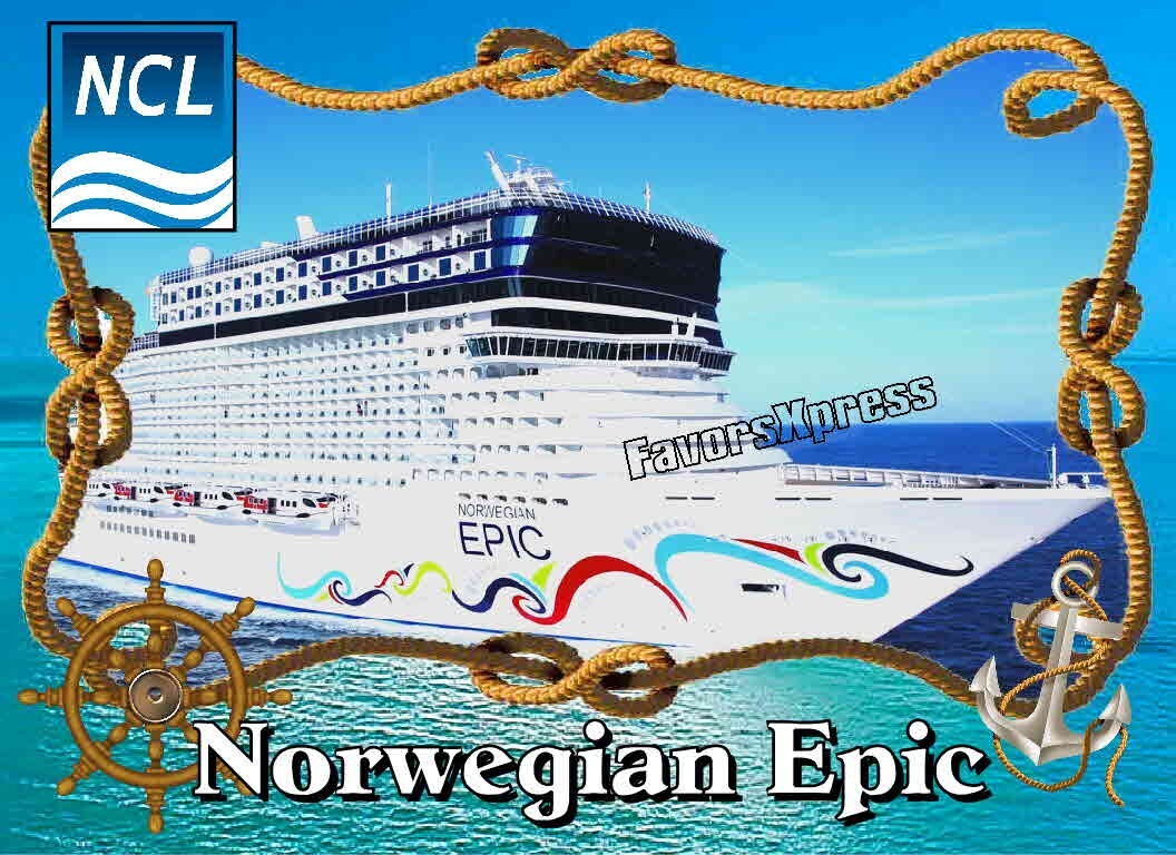 NORWEGIAN EPIC CRUISE SHIP PHOTO MAGNET 4 X 3 INCHES