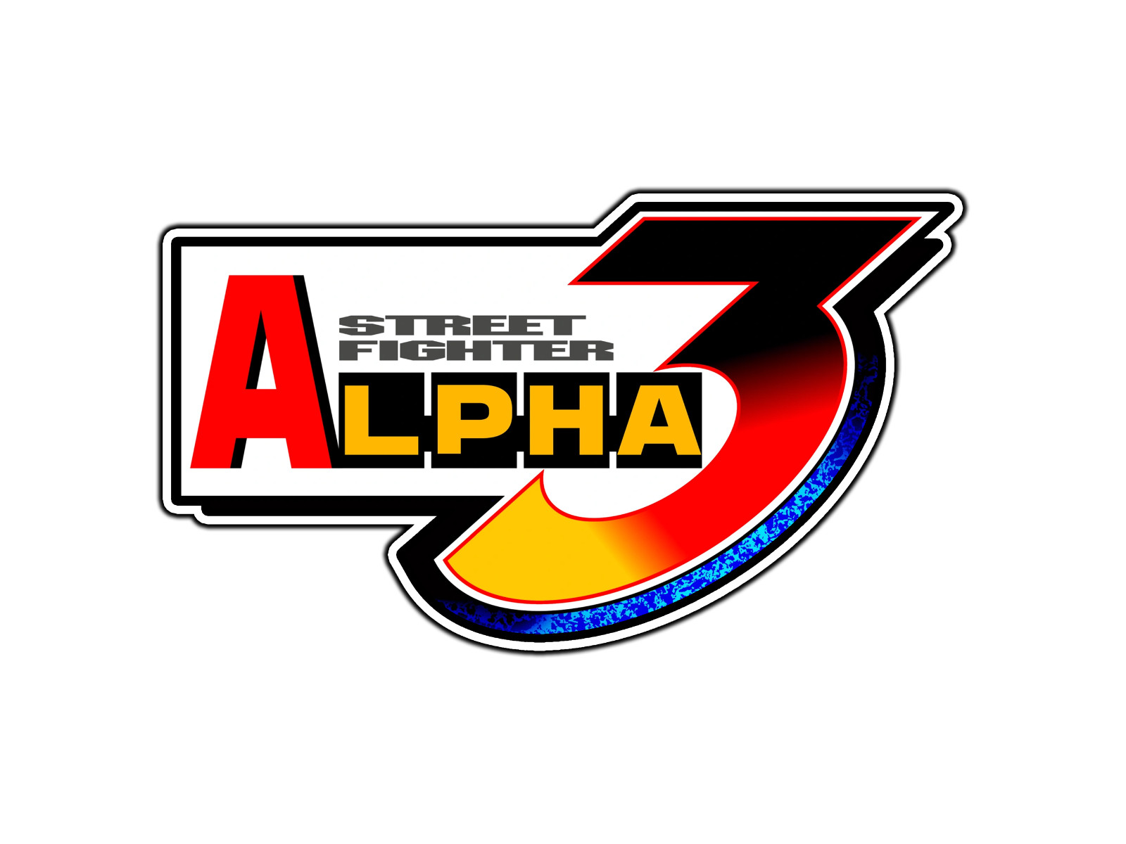 #2555 Street Fighter Alpha 3 Arcade Logo Retro Sticker Waterproof Vinyl Decal