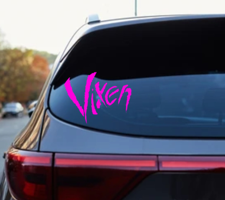 Vixen Vinyl Logo Sticker Decal Heavy Metal Band Car Bumper Hair Warlock Doro