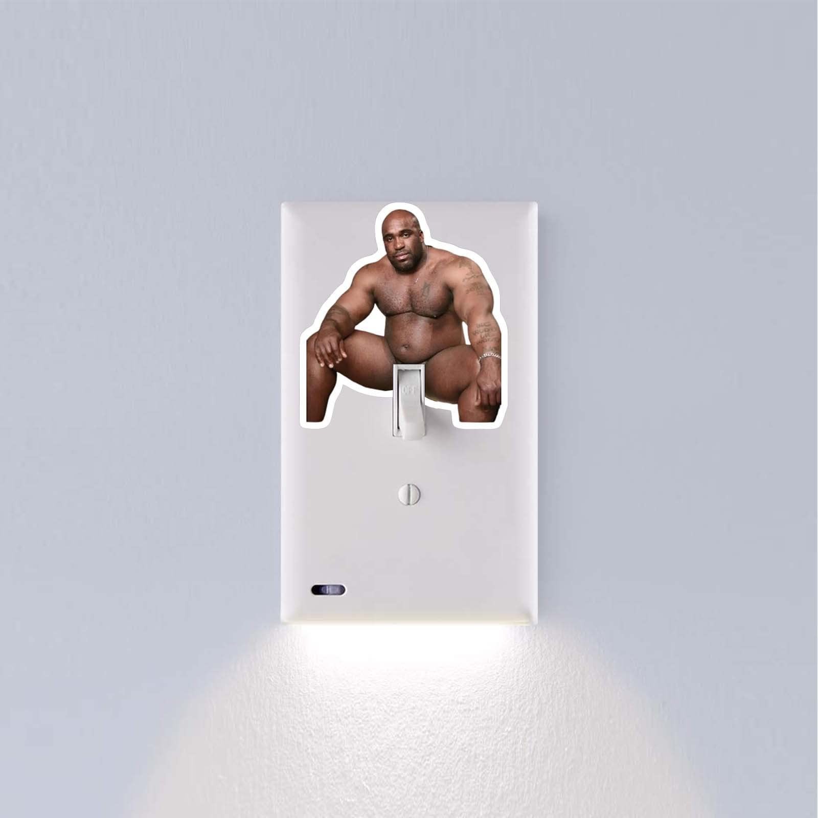 10pcs Funny Barry Wood Light Switch Sticker Decals, Waterproof Vinyl Prank Jo…
