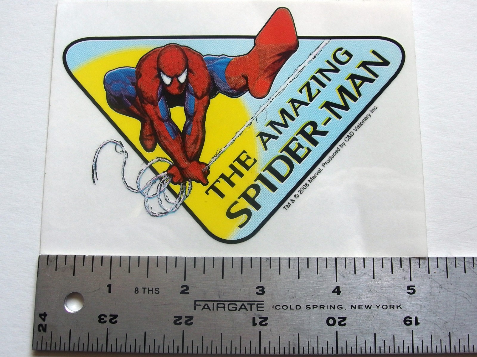 Spider-Man Spidey Sign Sticker – Marvel, C&D Visionary – 2008 – 5.25" x 3.75"