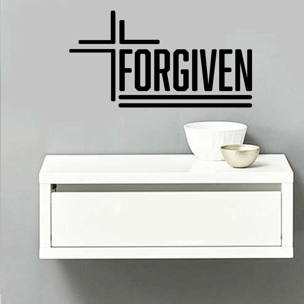 Forgiven Christian Jesus faith Decal Sticker Car Truck Wall Door Window Laptop