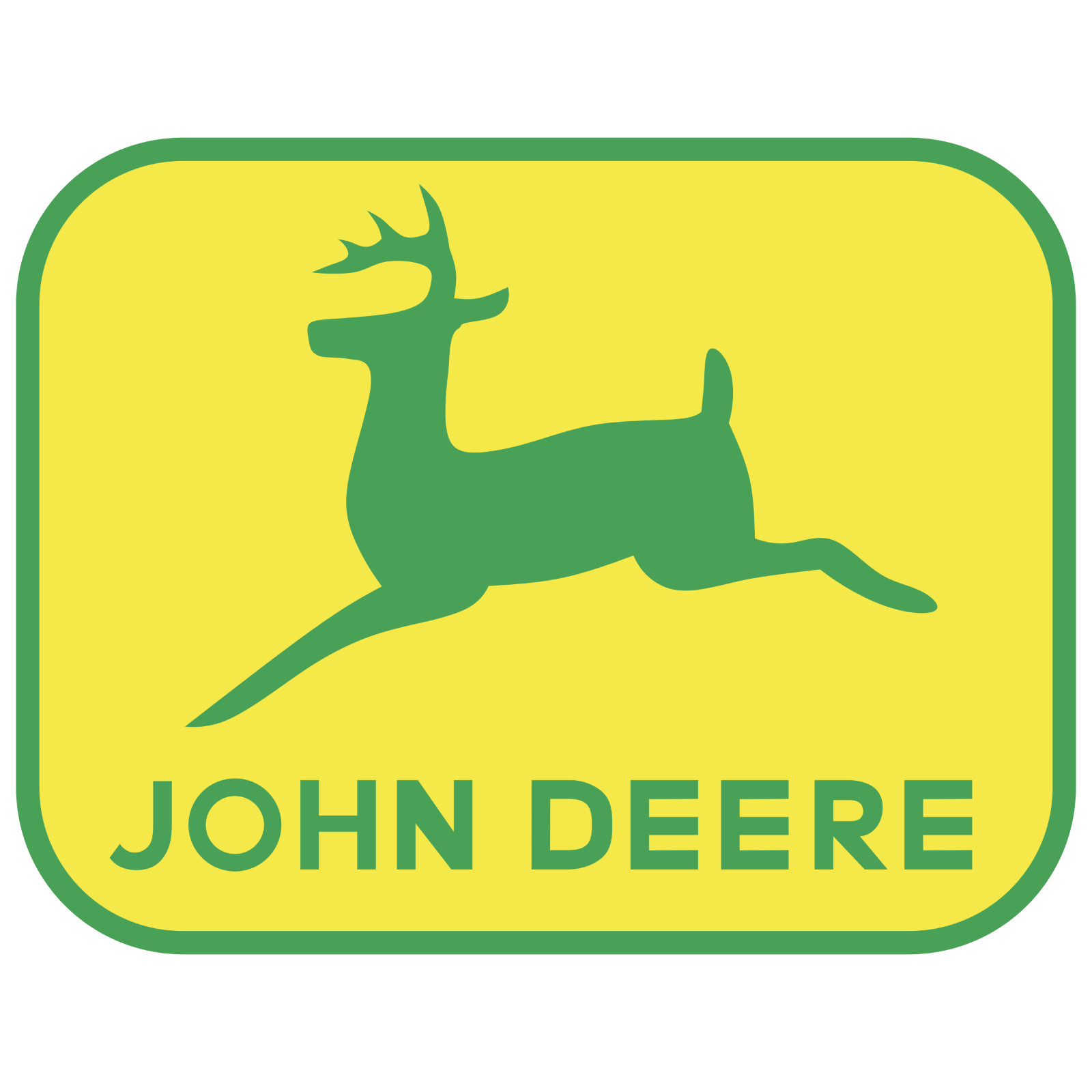 John Deere Vinyl Die Cut Sticker