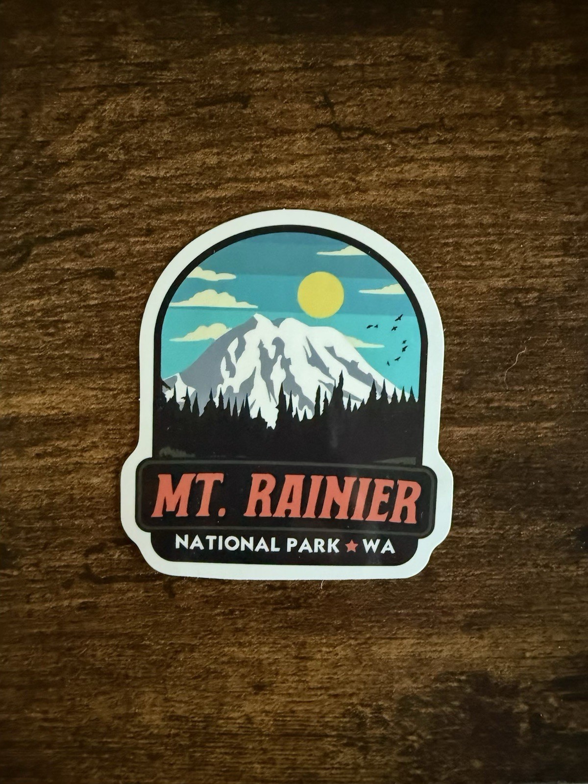 Mt. Rainier National Park Washington Vinyl Sticker $3.99 2.375”w x 2.6375”h