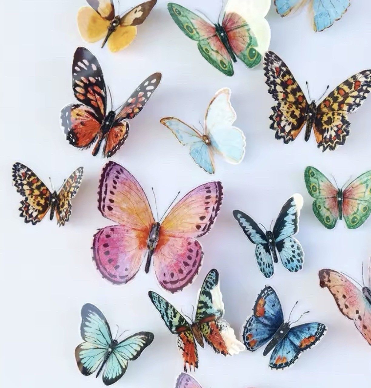 36PCS 3D Butterfly Wall Decor Stickers Set Removable Colorful Room DIY Home Art