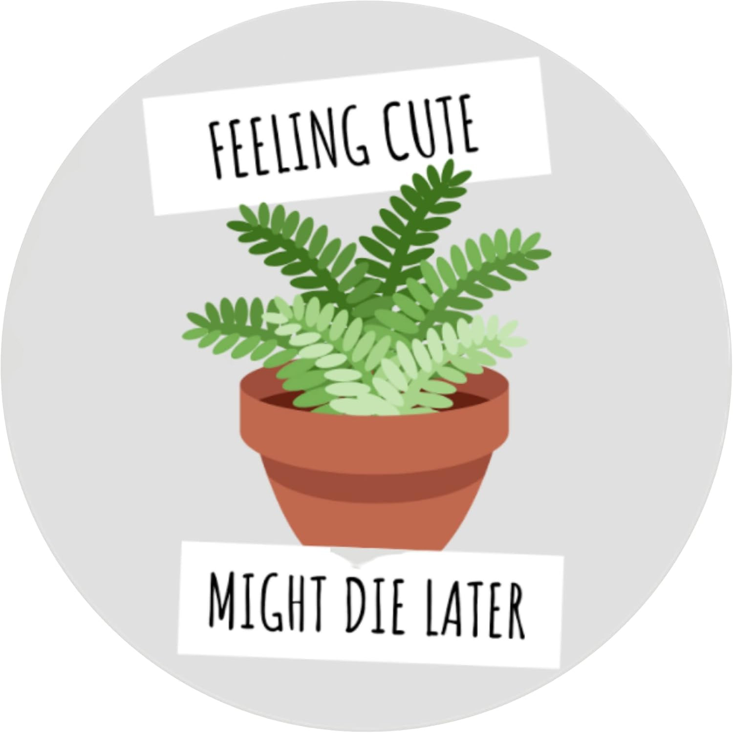 Feeling Cute Decorative Magnet for Refrigerator, Car, Locker – 5.5 Inches