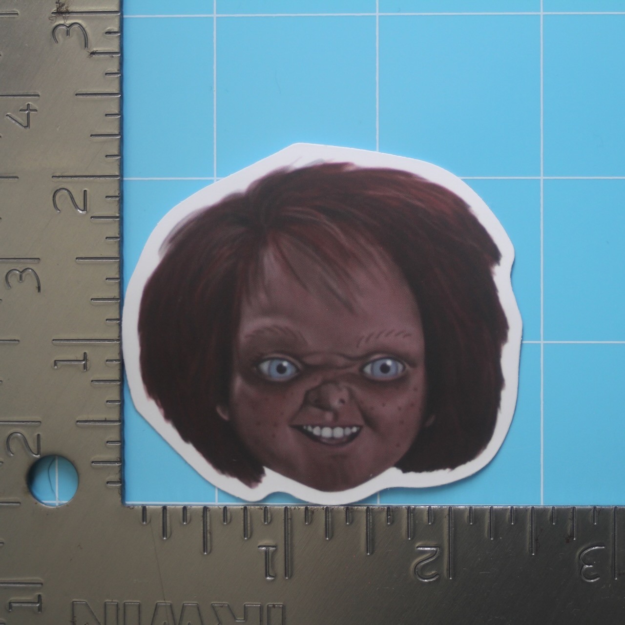 Child's Play Sticker (CHUCKY) Horror Movie, Matte PVC Decal