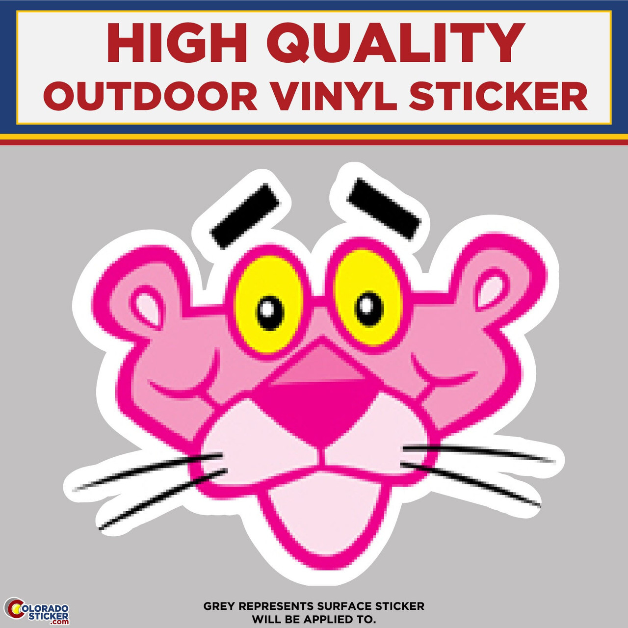 Panther, Pink High Quality Vinyl Stickers