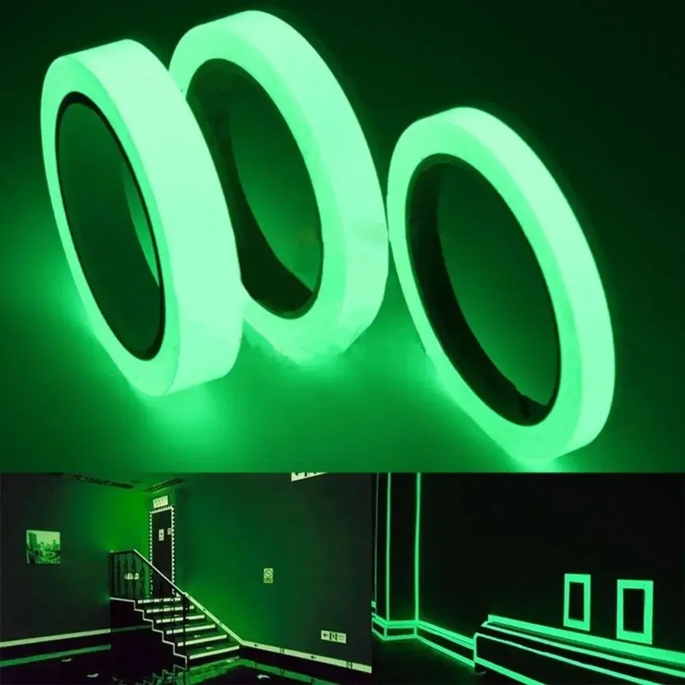 1pcs Glow Double Sided Tape Waterproof Strong Fluorescent Safety Stair Warn LED
