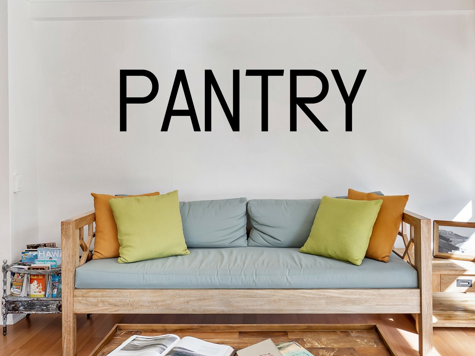 Pantry Print Vinyl Sign Decal & Sticker for Car & Home Decor & Wall Art