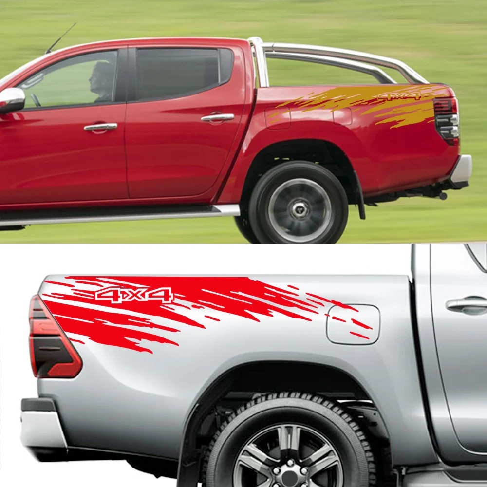 Aftermarket Mudslinger Style Bed Side Decal | Universal Pickup Sticker for F-15