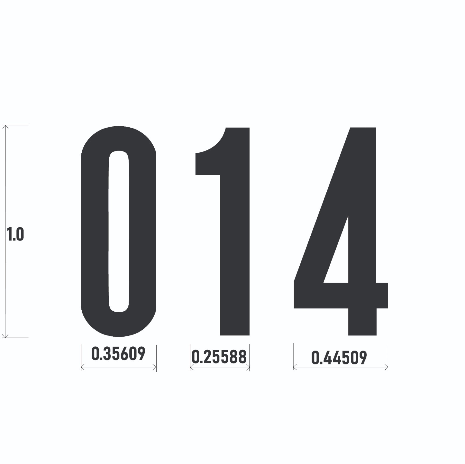 1-10 5x+ Sale Sign Outdoor Vinyl Decal Numbers for Address Mailbox Doors Lockers