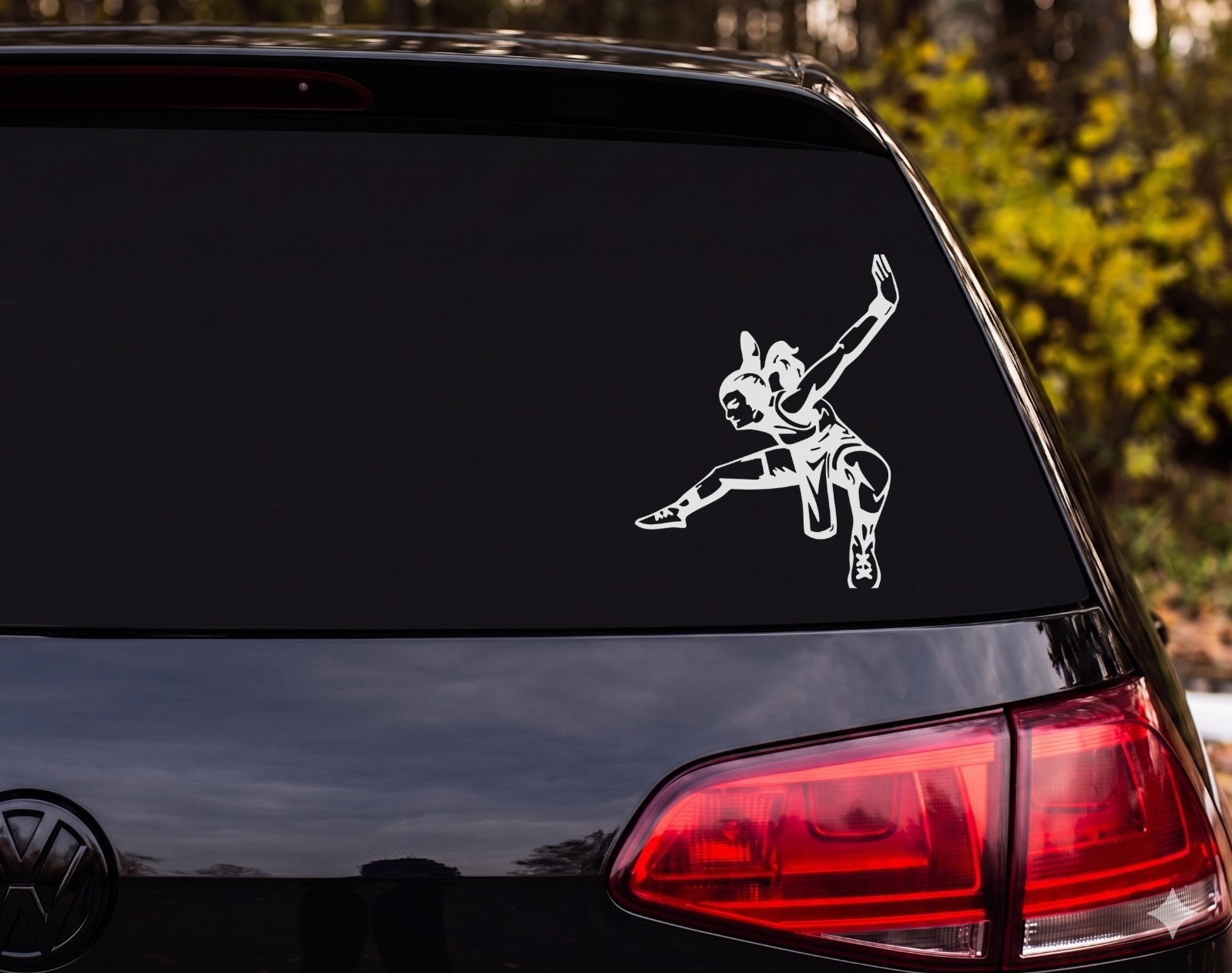 Female Wrestler Takedown Move Vinyl Decal Sticker Car Laptop | Wrestling Fan Gif