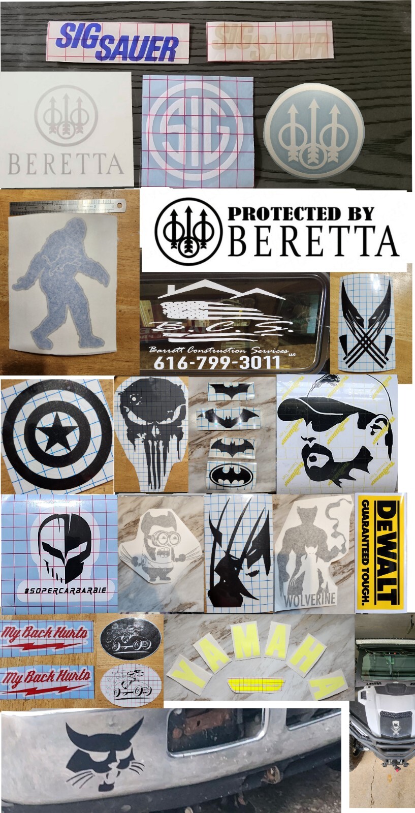 Custom/Personalized Vinyl Decals And Stickers Roughly 5in