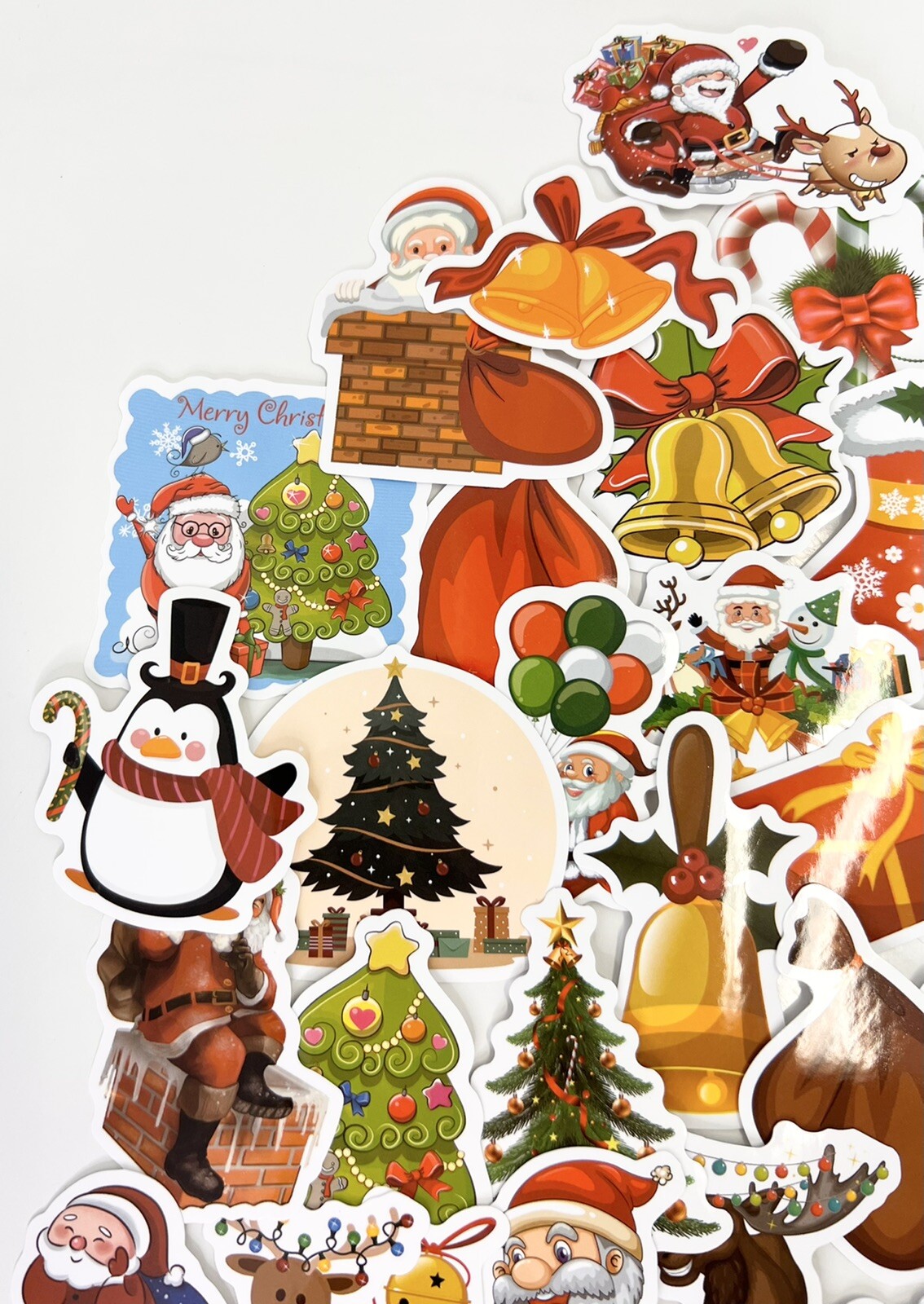 30 Random Holiday Christmas Vinyl Stickers Free Shipping