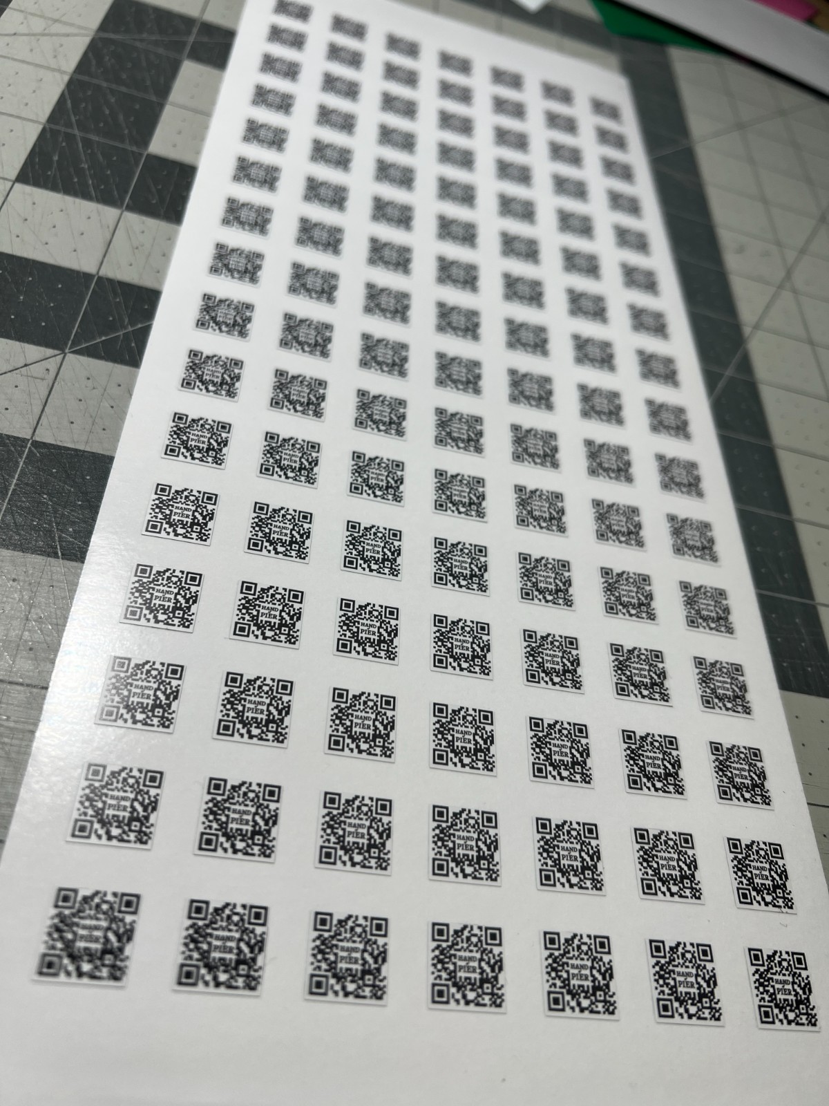Bulk Mini QR Codes – Custom QR Code Stickers: Bulk Mini Sheets for Business