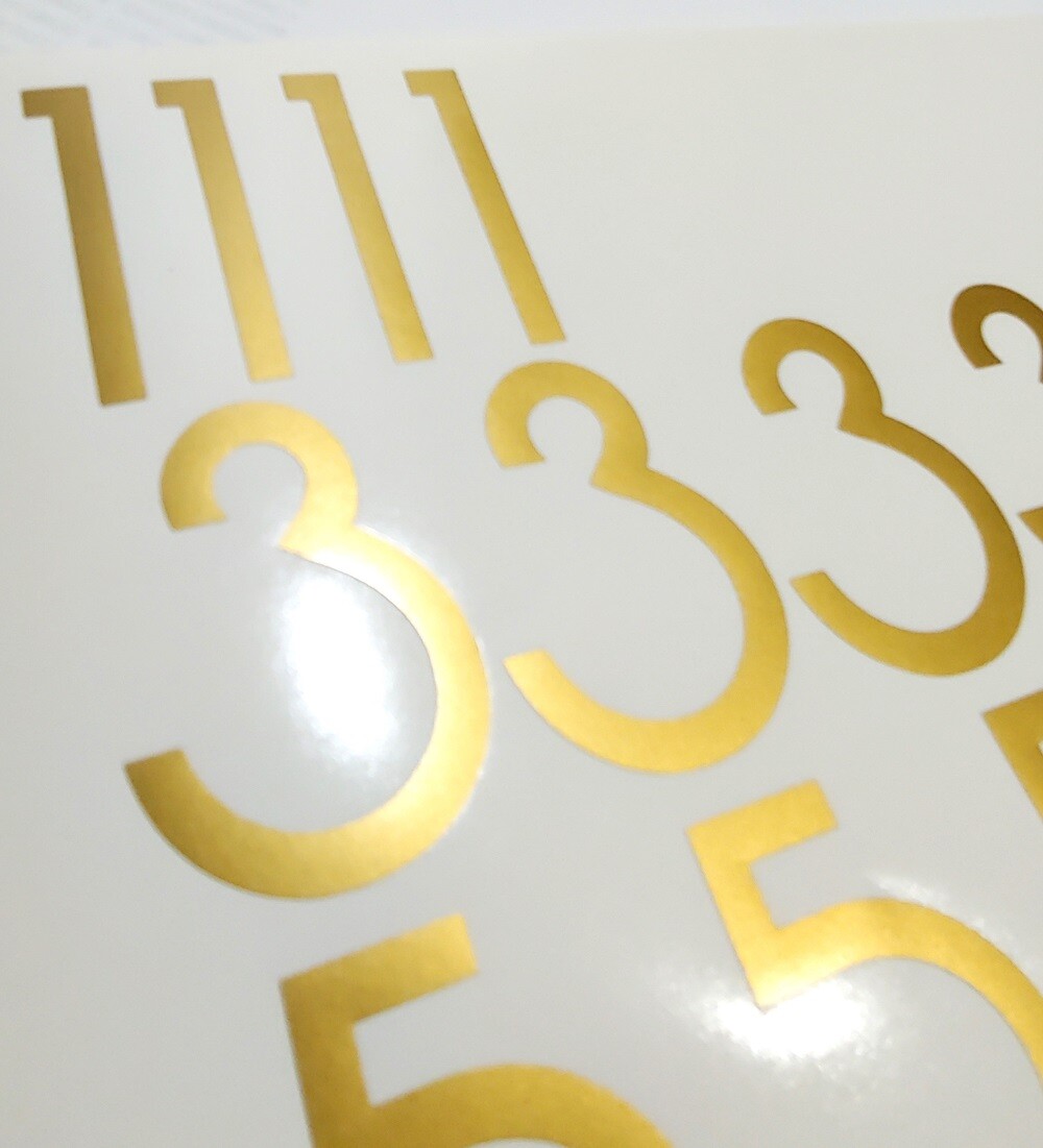 LOT Of 20, 3" High SELF ADHESIVE VINYL MAILBOX NUMBERS, DOOR,LOCKERS, VONIQUE