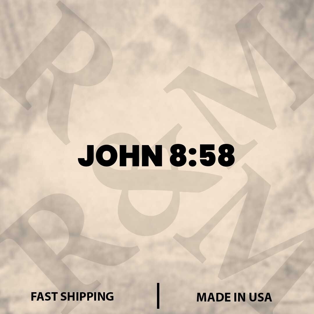 John 8:58 |Christian|Bible Verse |Vinyl Sticker |Decal for Window|Laptop|Car