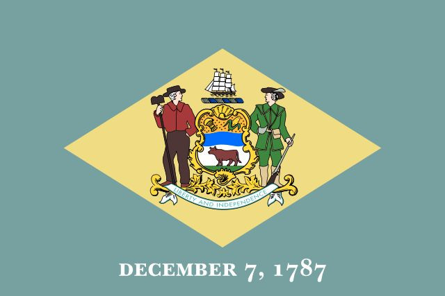 Delaware Flag Vinyl Decal / Sticker ** 5 Sizes **