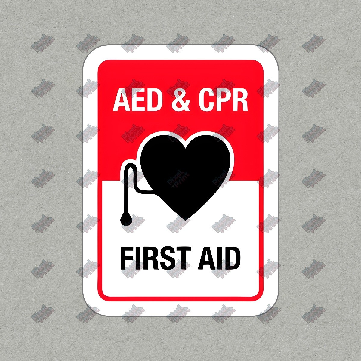 AED & CPR First Aid Vinyl Sticker Decal Emergency Medical Signage #166902