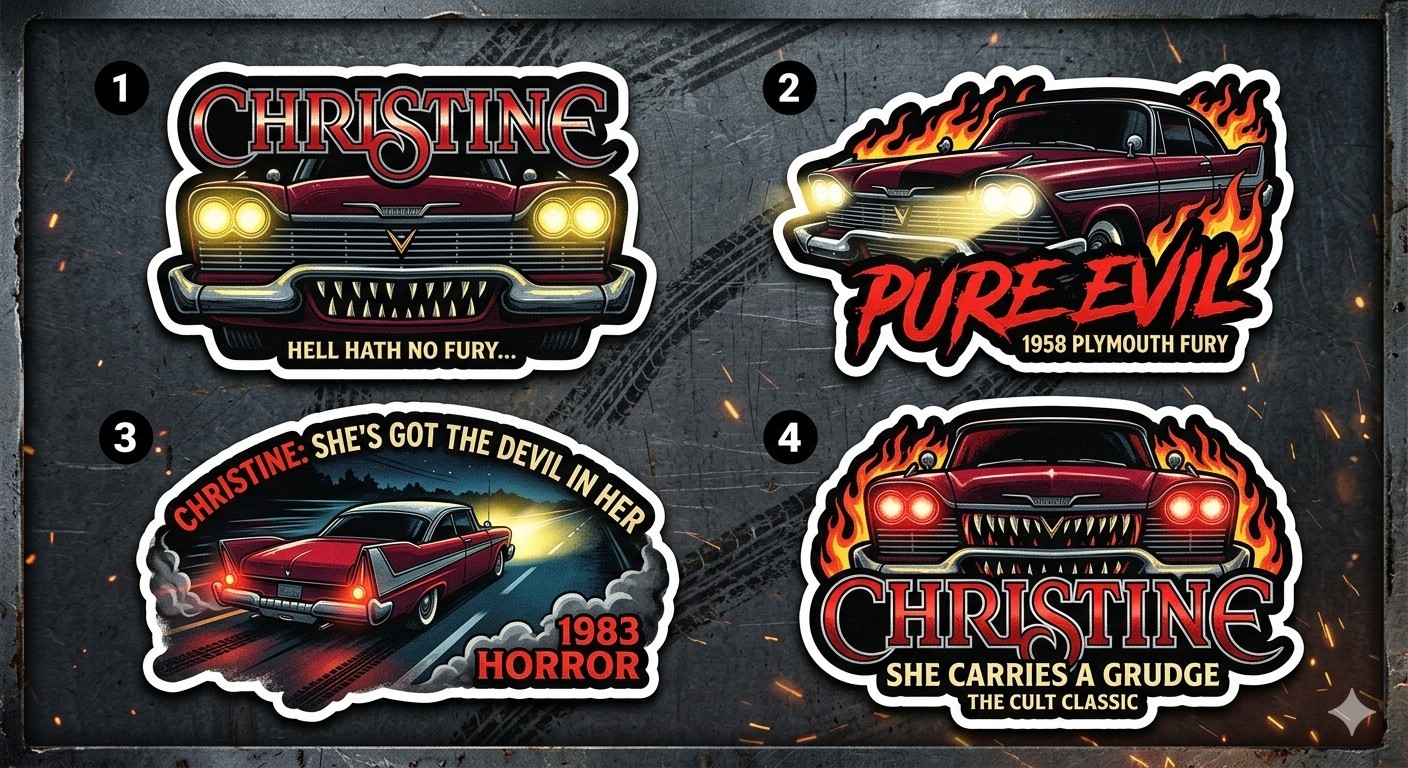 4 Christine Movie Decal Stickers Phone Laptop PICK ONE