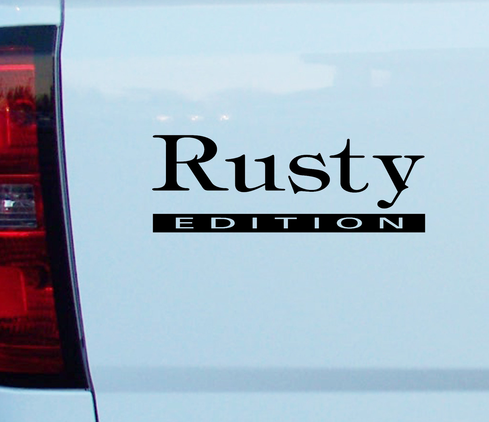 ( Rusty Edition ) Vinyl DECAL Car window sticker graphics Funny rust repair kit