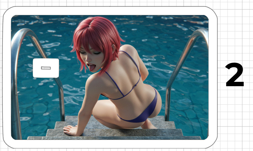 Sexy Anime Girl Credit Debit ATM Card Skin Sticker Hot Ecchi Ahegao Manga USA