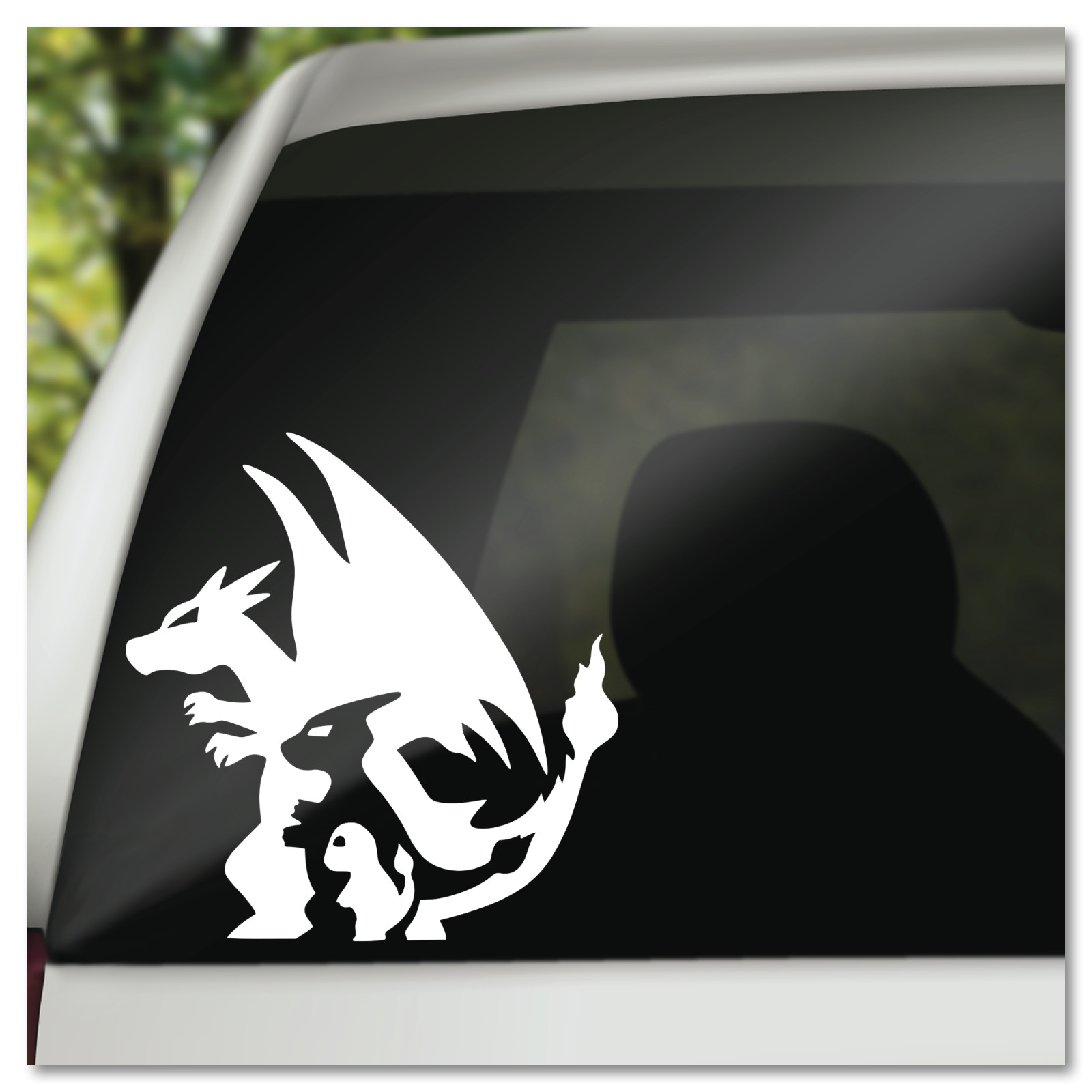 6" Video Game Pokemon Charmander Evolution Charmeleon Charizard Vinyl Decal
