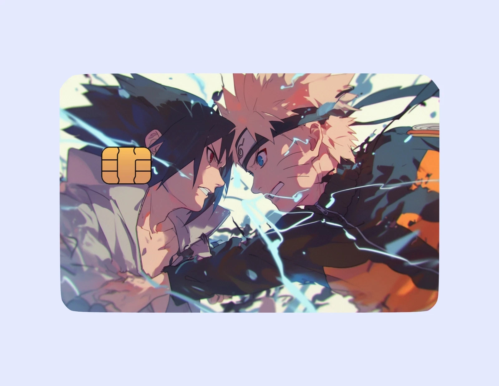 Naruto vs Sasuke Naruto Themed Anime-Inspired Debit Credit Card Skins Cover