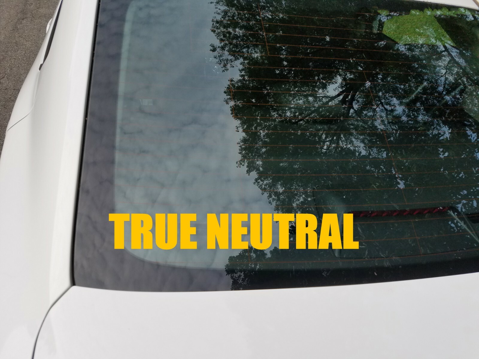 True Neutral Vinyl Sticker – RPG Role Playing Character Alignment V1 – Decal