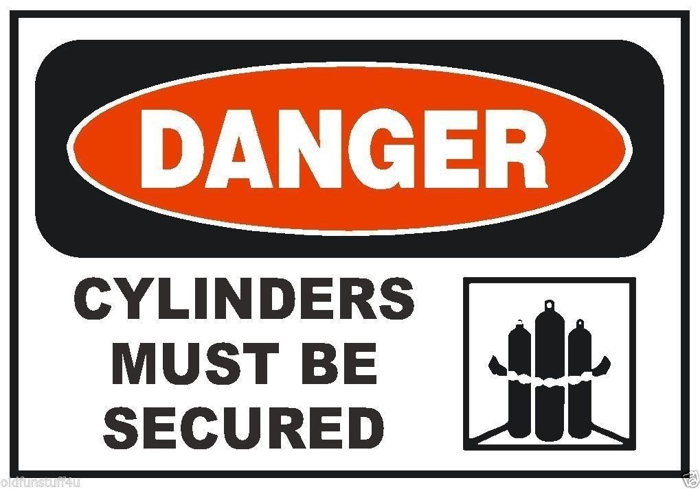 Danger Propane WELDING Helium OXYGEN Cylinder Safety Sticker Decal Label D231