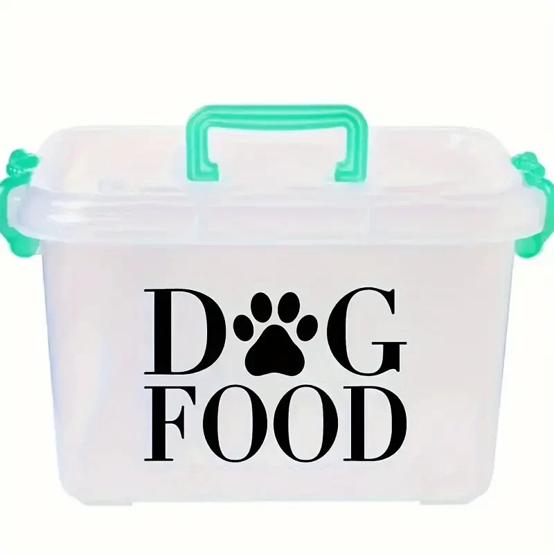 Dog OR Cat Food Decal 7.09" wide x 4.33" tall