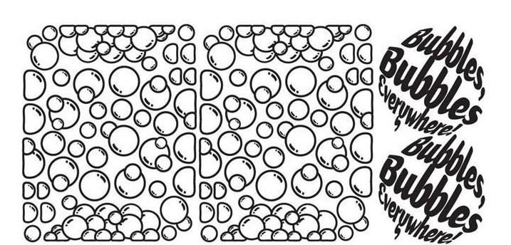 Bubbles, Bubbles Everywhere Wall Decor Sticker Vinyl Decals Bathroom 170 Bubbles