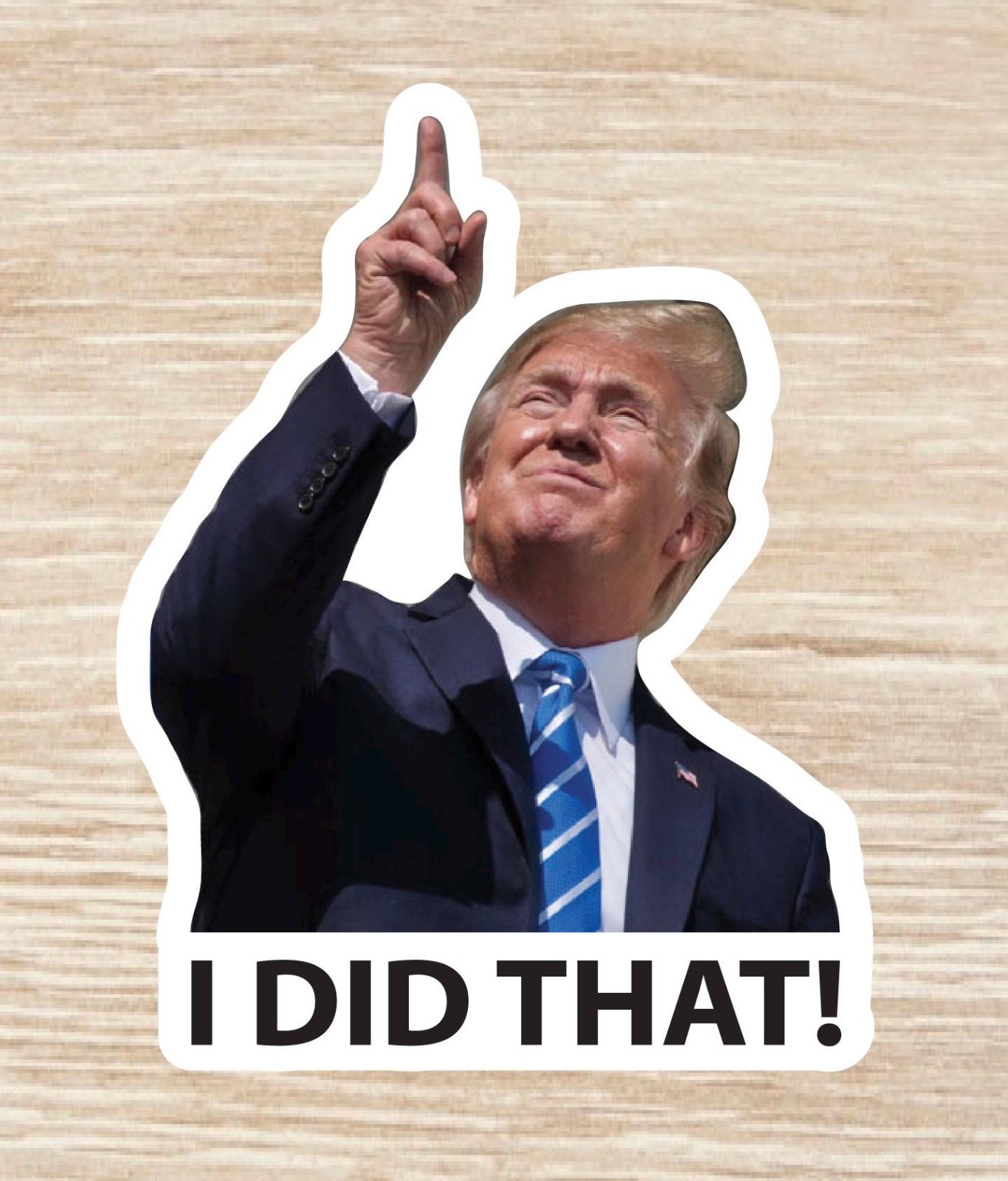 I did that! Trump 5 pack gas station stickers 2x2inch