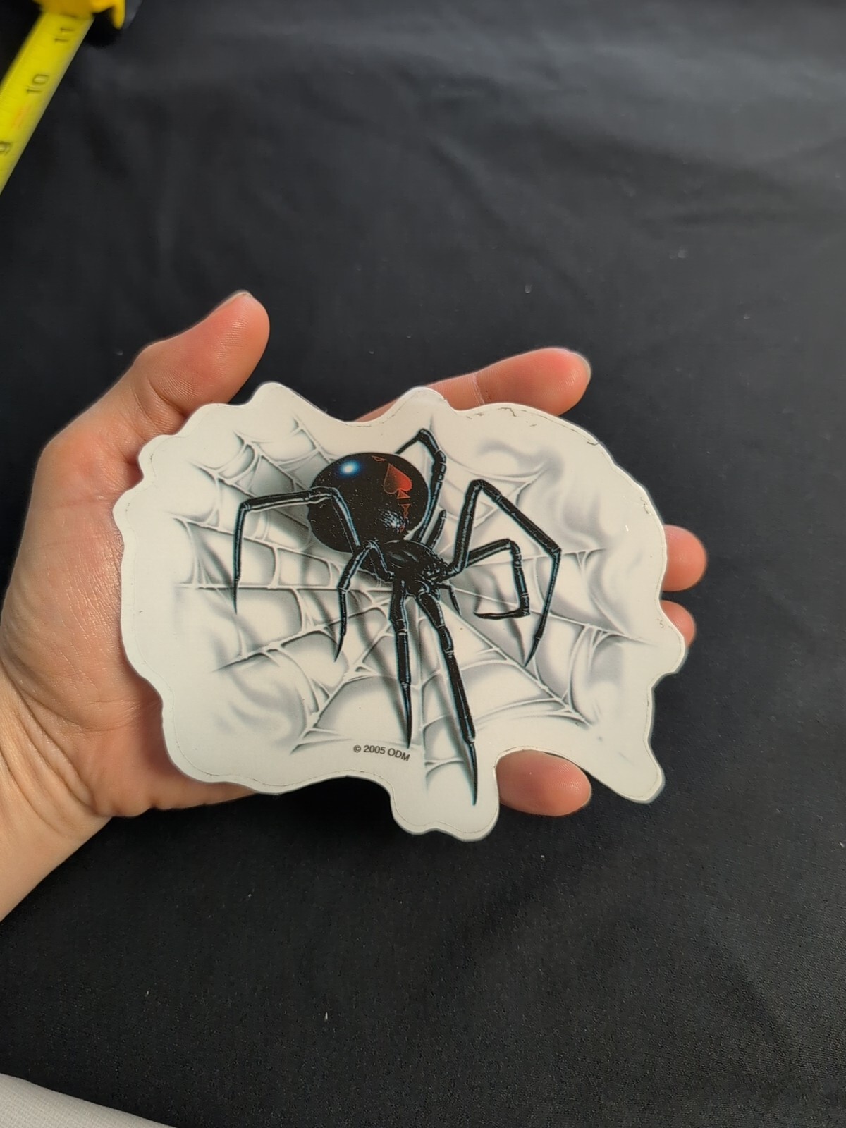 Black Widow Red Ace Bumper Sticker Vinyl Decal 4" x 5"