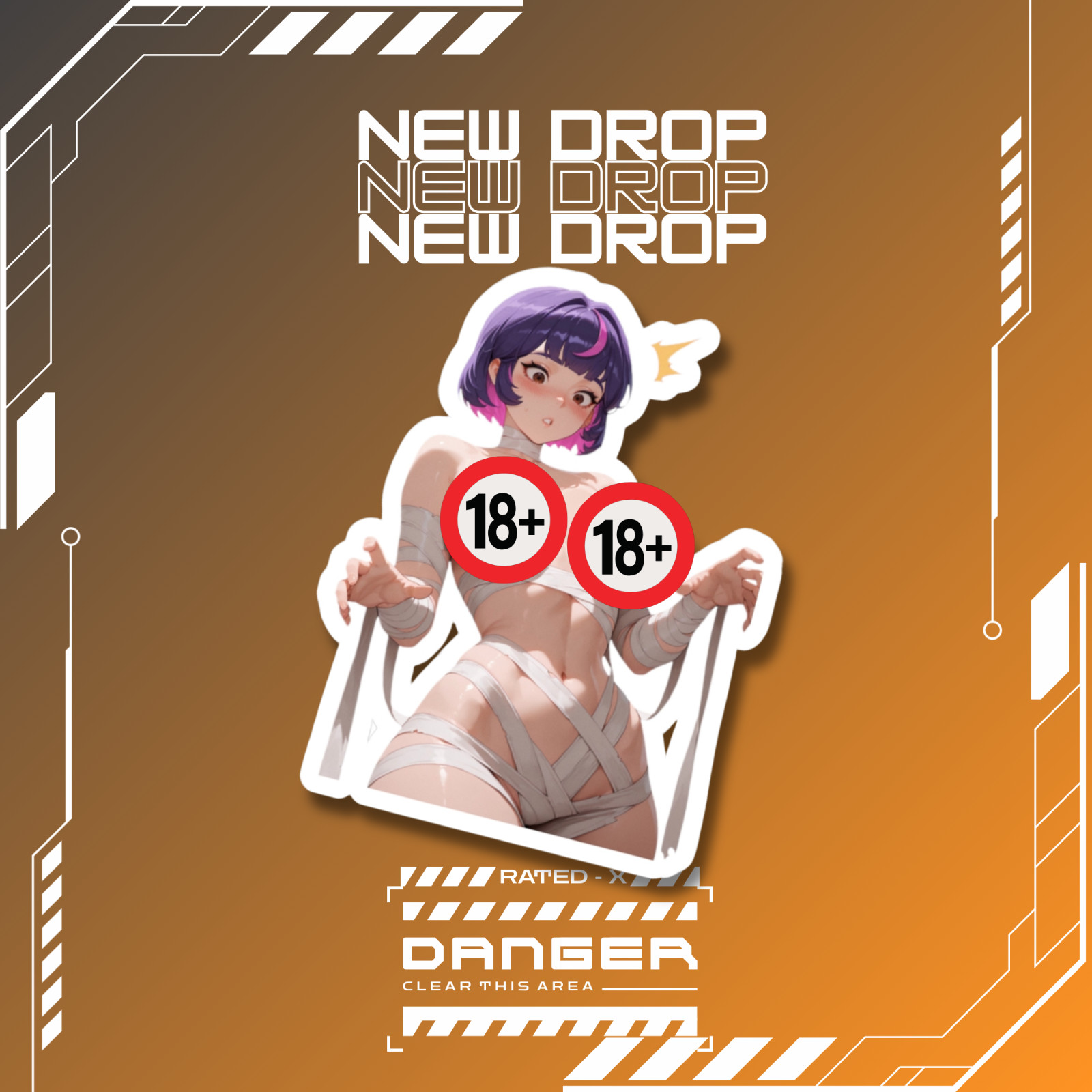 Mummy Juno | Overwatch | Anime Girl Waifu Sticker Decal