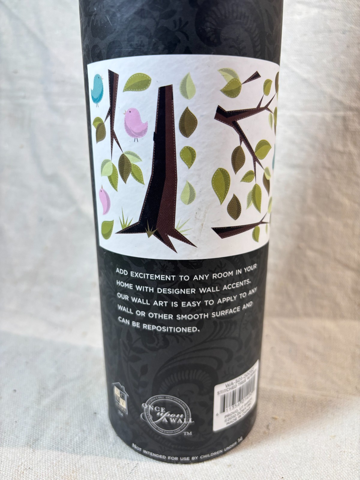 Nursery Wall Tree & Birds Decal – NEW Once Upon A Wall Wallpaper Sticker