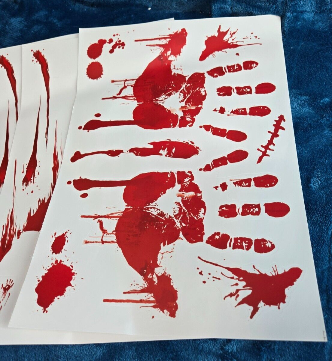 Halloween stickers Bloody Footprints Floor Clings Bloody party Decorations